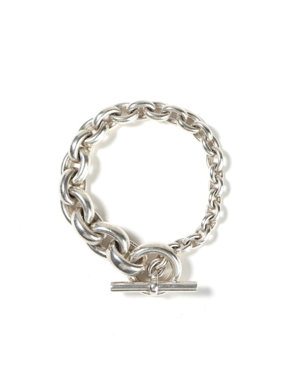 Hermes Crescendo Bracelet Bangle Cuff 925 Sterling Silver